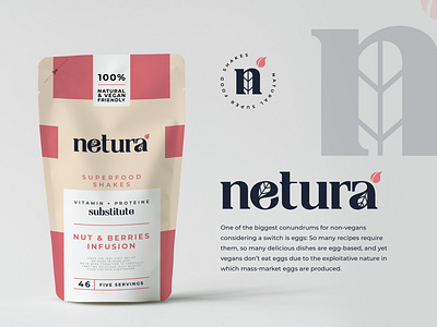 Netura Superfood Shake Brand Design Project