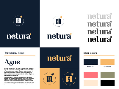 Netura Brand Identity Design Project branding design illustration instagram post instagram post design logo typography ui ux vector