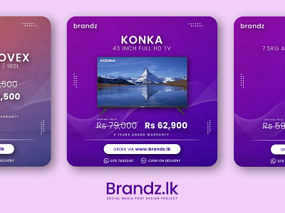 Brandz.lk Social Media Post Design Project