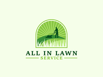 All in Lawn Service Logo Design Project branding design illustration instagram post logo ui vector