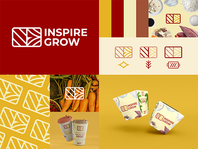 Inspire Grow Logo branding design graphic design illustration logo vector