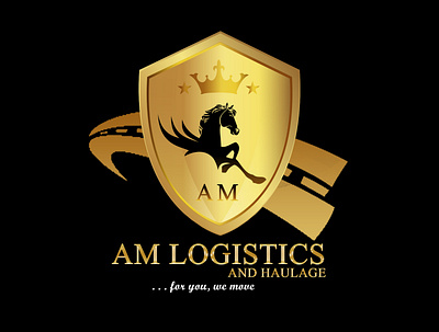 AM Logistics and Haulage logo typography