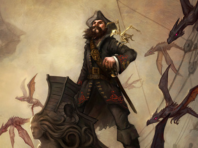 Fastshipsblacksails book cover dragons fantasy illustration pirates scifi