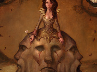 Misaligned fantasy oil painting surreal symbolism