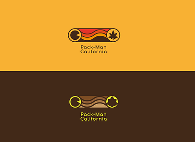 Pack- Man Logo 2 branding colour illustration logo retro logo vector weed logo weeds brand