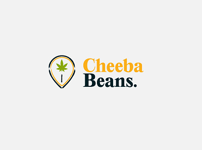 Cheeba Beans branding icon illustration logo typography weed logo weeds brand