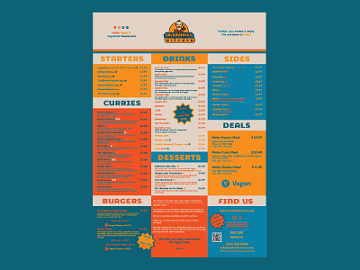 Menu Design - Sri Krishna's Kitchen