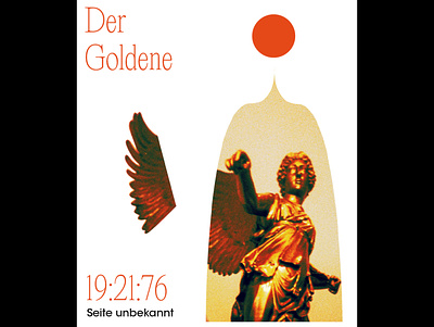 Kaleidoskop - Der Goldene book cover brutalism dark design editing editorial layout page design poster print simple typography