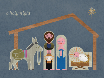 Nativity5 illustration nativity texture