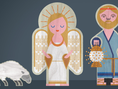 Nativity Angel angel illustration nativity texture