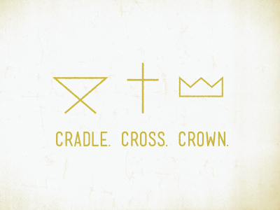 Cradle Cross Crown cradle cross crown illustration jesus mono weight