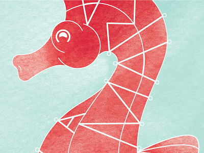 Seahorse illustration seahorse texture type