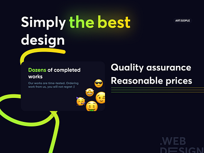 Page design :\ design minimal typography web