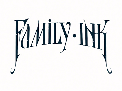 Family Ink app branding design icon illustration iphone lettering logo typography vector web