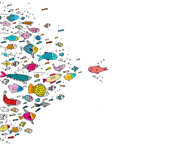 El salmón /// The salmon art design digital illustration vector wacom