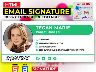 Html email signature design