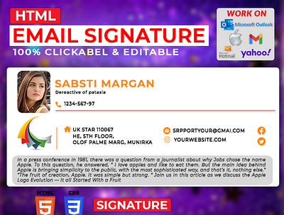 Html email signature design mail message message signature outlook outlook signature professional email responsive responsive e signature responsive signature responsive signatures signature thunderbird