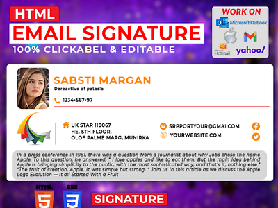 Html email signature design mail message message signature outlook outlook signature professional email responsive responsive e signature responsive signature responsive signatures signature thunderbird