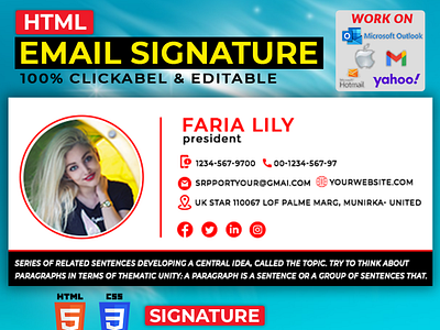 Html Email Signature Design