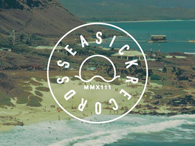 Seasick Records Logo brand identity logo record store records seasick seasick records