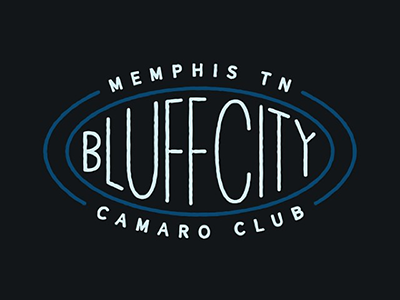 Bluff City Camaro Club Logo logo bluff city memphis tennessee camaro club camaro chevy identity brand