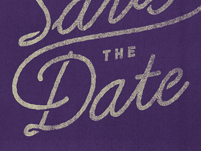 Save the Date Typography