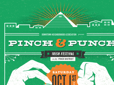 Pinch & Punch Irish Festival irish festival memphis pinch punch pinch district poster pyramid tennessee tn