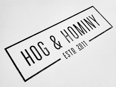 Hog & Hominy stamp andrew michael andrewmichael italian kitchen gourmet hog hominy ink italian cooking pizza southern cuisine stamp