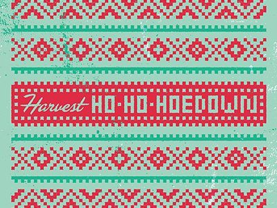 Harvest Hoedown christmas custom type hand drawn harvest ho ho ho ho ho hoedown hoedown holiday knit party sweater