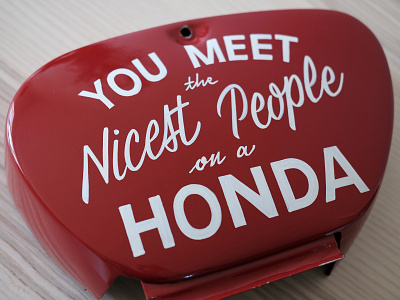 HONDA CA77 1shot custom design diy faitmain handpainted lettering lettrage logo montauban peintreenlettres