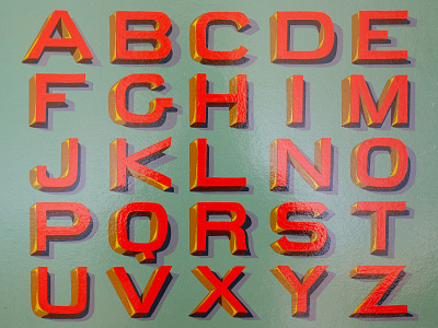 Alphabet 1shot design handpainted illustration lettering lettrage montauban peintreenlettres toulouse type typedesign typography
