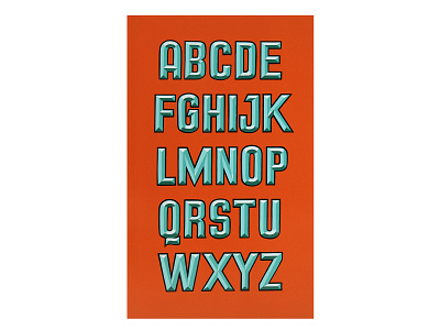 Alphabevels 1shot design handpainted illustration lettering lettrage montauban peintreenlettres typography