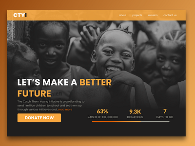 Crowdfunding Campaign campaign crowdfunding daily ui daily ui day 019 dailyui design figma landing page ui uiux uiuxdesign ux ux design