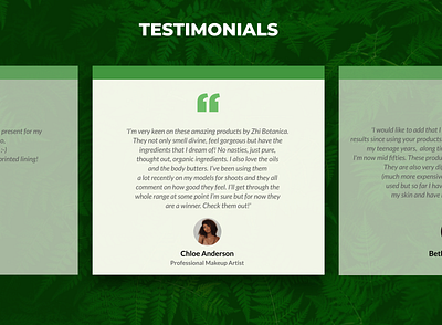 Testimonials daily ui daily ui day 019 dailyui design figma illustration ui ux