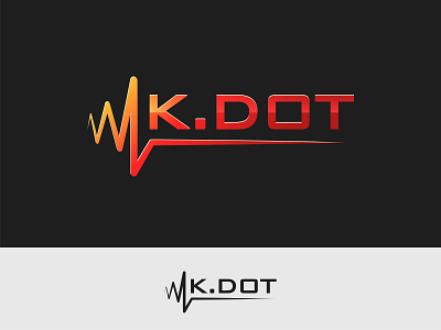 K.Dot Beat Production beat brand design branding design dot drill music k letter logo modern logo music producer production rap vector logo wordmark