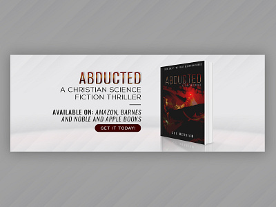 ABDUCTED by Sue Merriam, Facebook and Instagram Banners banner design banners book branding clean design cover design facebook cover instagram post minimalist mobile friendly novels photoshop promoting promotional design social media design