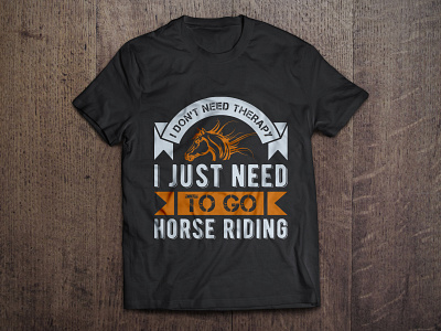 Horse Riding T shirt design vector.