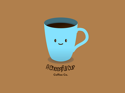 A Cheerful Cup Logo branding dailylogochallenge flat icon logo vector