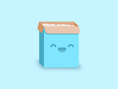 Yearly Remix 002 - Cereal Box blue cereal design flat icon illustration vector