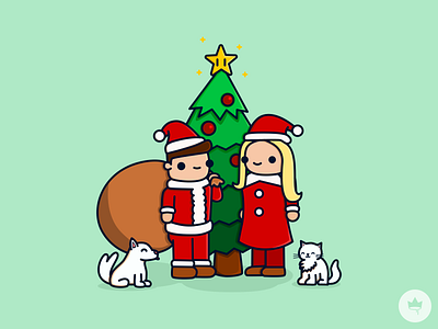 A Very Mogul Christmas a very mogul christmas christmas cute design flat icon illustration ludbuds ludwig mogul moves qt sticker vector