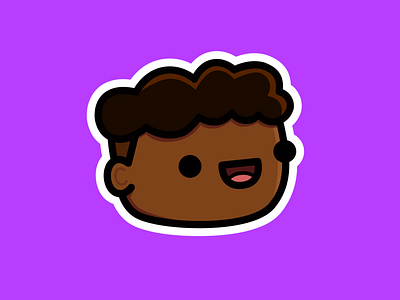 me! design flat icon illustration inkscape me purple smile sticker vector