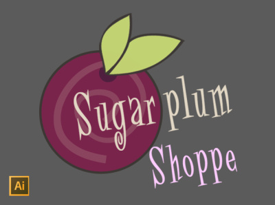 Sugar Plum Shoppe Logo Design