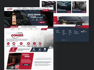 Auto pars web design - Grupo Gonher auto auto parts car car web design cars figma inspiration landing page ui web design web design ideas