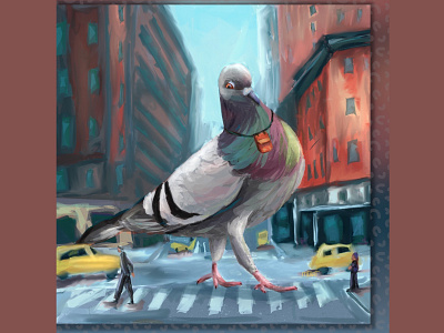 Pigeon has grown childrens book art childrens illustration illustration kidslitart pigeon