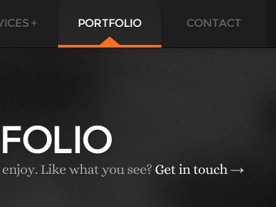 Portfolio Page & Nav Menu