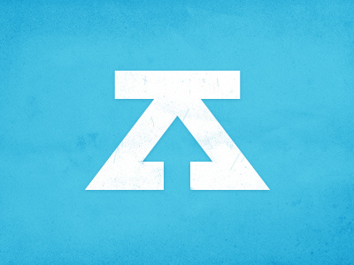 ZDS Personal Mark arrow blue geometry illustrator initials logo mark texture vector white
