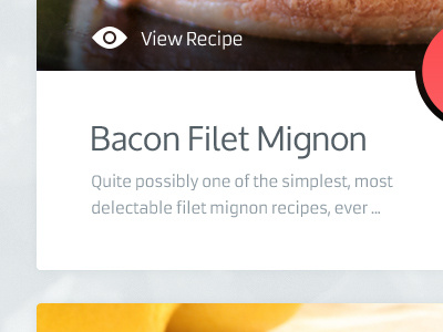 Bacon bacon clean food light minimal photos sans-serif simple ui