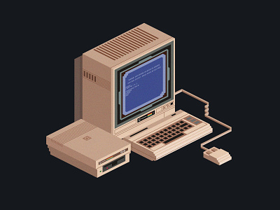 Commodore 64 commodore commodore64 computer digital art isometric isometric art pixelart retro retroart
