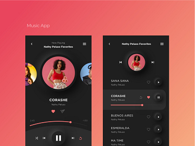 Music App app application dailyui interface music music app neumorphic player ui user interface