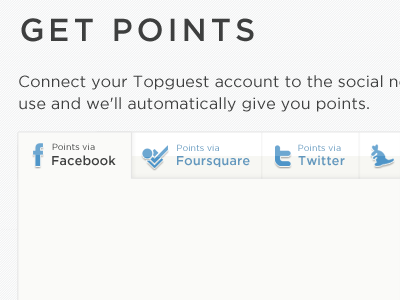 Get points tabs points tabs